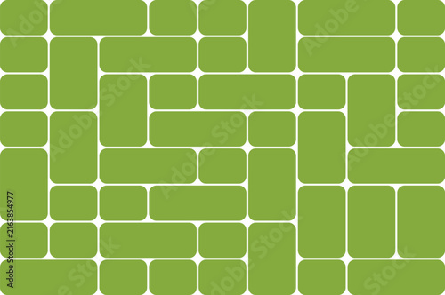 Green Rounded Rectangle Pattern Background Keywords: pattern, background, green, white