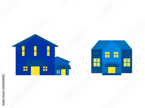Colorful Cube House Real Estate Icon, 3D Residential Property Building Vector Illustration for Architecture, Housing, Construction, Business, and Home Design
