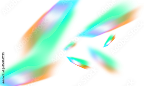 Abstract Vibrant Holographic Glowing Light Leak And Lens Flare Effects Over Dark Black Background For Modern Digital Graphic Design Creative Web Presentation Layouts