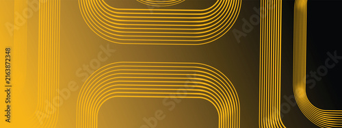 Yellow and Black Abstract Curved Line Background lines