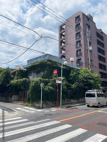 緑に囲まれた一軒家