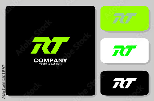 RT letter logo design, modern monogram vector template for corporate branding identity.
