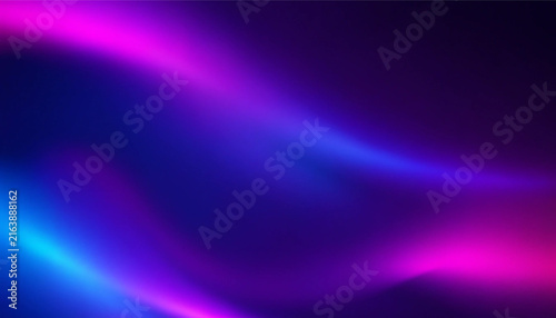Canvastavla Dark purple pink blue gradient background with blurred neon color flow and grain