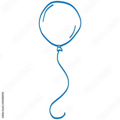 balloons hand drawn illustration doodle decoration 