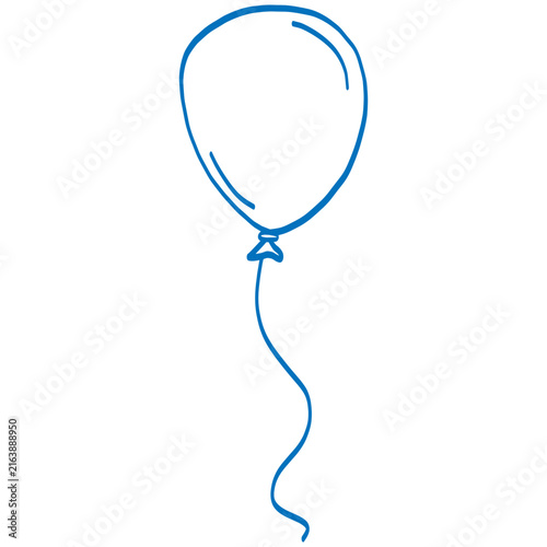balloons hand drawn illustration doodle decoration 
