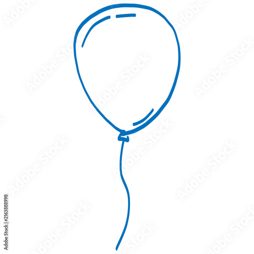 balloons hand drawn illustration doodle decoration 