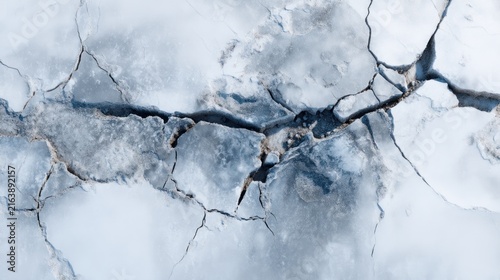 Cracked ice surface texture transparent