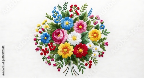 Colorful floral bouquet arrangement with colorful arrangement botanical