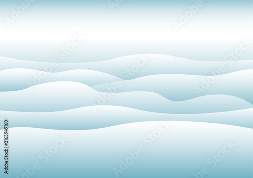 Abstract blue and white wave layers
