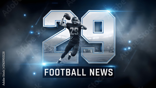 American football player with jersey number 29 is shown in mid-action, throwing the ball in a dynamic composition for sports news.