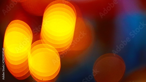 Canvastavla Warm golden abstract bokeh light background featuring soft blurred circular orbs