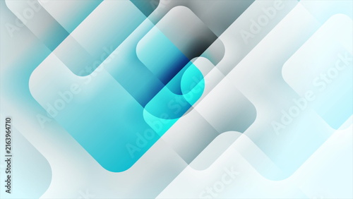 Blue white glossy squares abstract technology design
