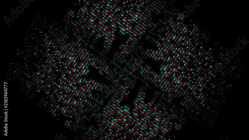 Futuristic minimal tech blue red 3d effected squares abstract background