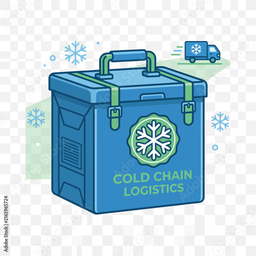Insulated Delivery Cooler Box Icon 