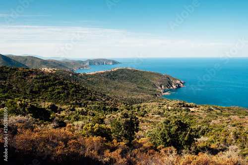 A hike to observe the colorful coastline of Corsica