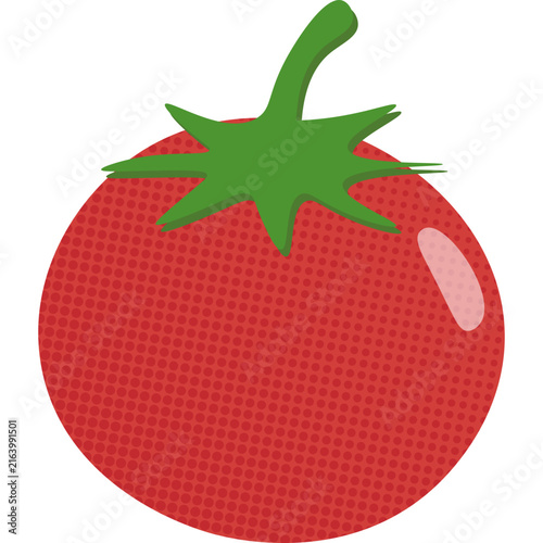 Halftone Tomato Illustration