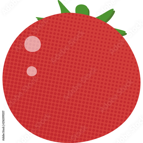 Halftone Tomato Illustration