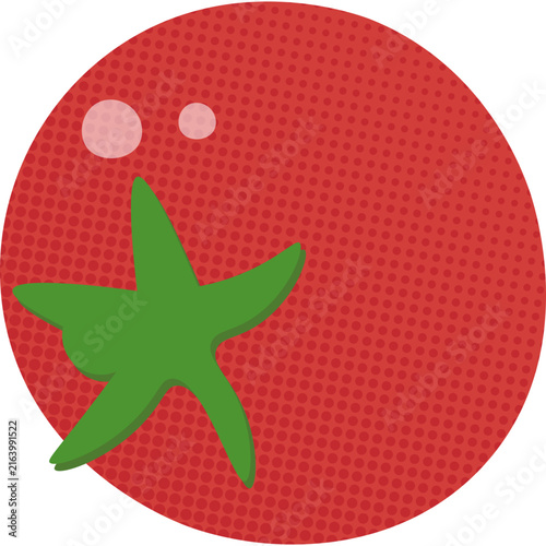 Halftone Tomato Illustration