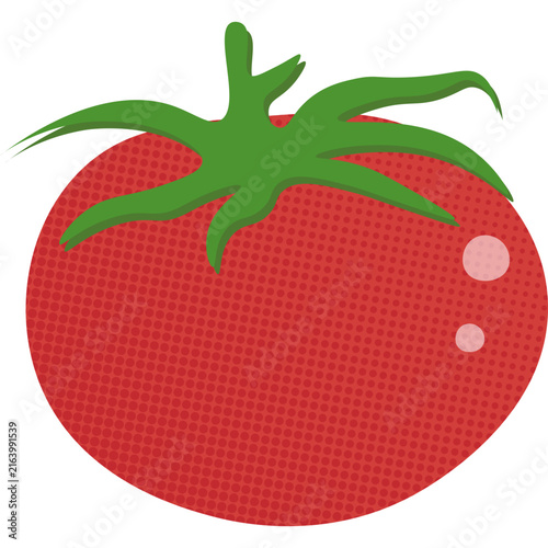 Halftone Tomato Illustration