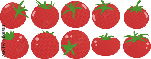 Halftone Tomato Illustration