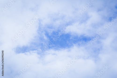 White cloud in blue sky nature