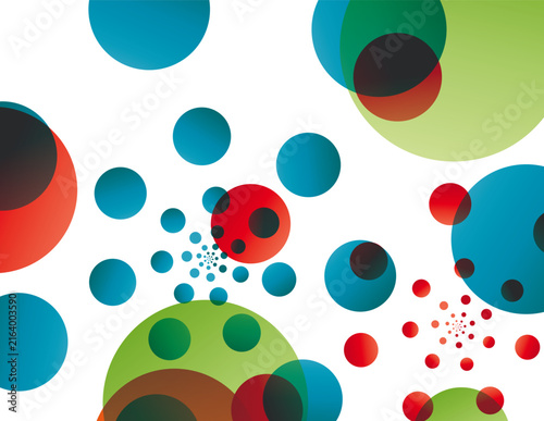 Colorful geometric abstract dots background design
