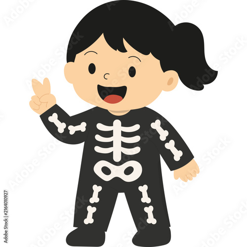 Little Vampire Costume Illustration