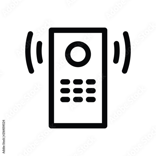 intercommunication outline icon vector design good for web or mobile app
