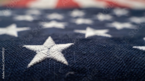 Detailed American Flag Stars and Stripes Texture