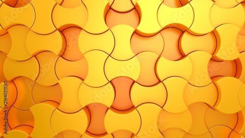 Background of Geometric Shapes. Abstract motion, loop, two color, 3d rendering, 4k resolution
