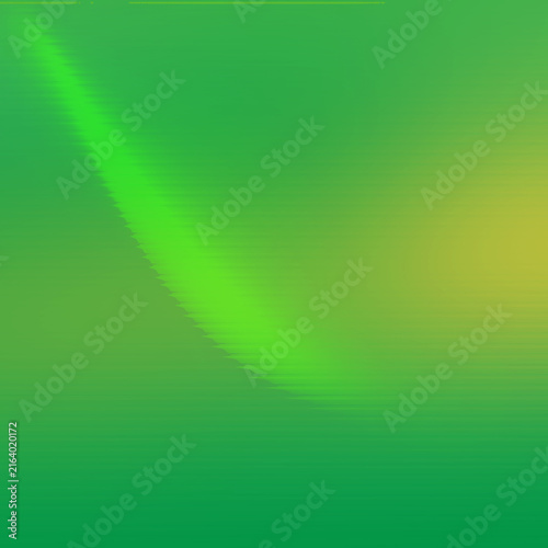 Abstract blurred motion on lime green gradient mesh background. Blank space.	