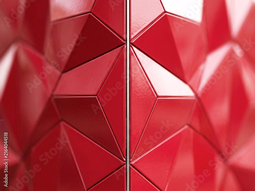 Red 3D Ultra Mask Background 