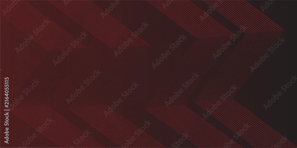 Obraz premium PrintRed abstract background with glowing geometric lines. Modern shiny red gradient diagonal rounded lines vibrant neutral good nice texture