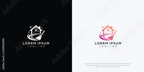 Cleaning Service Logo Design Vector