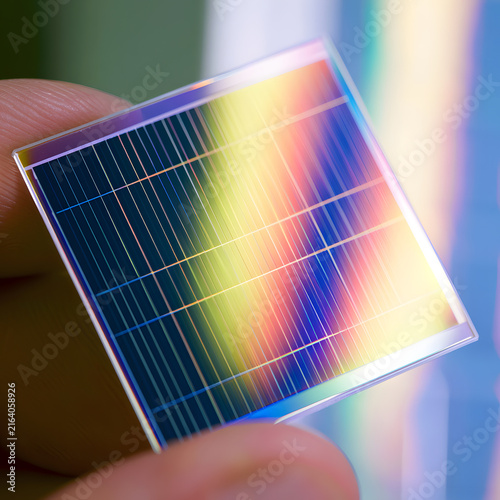 Prismatic Photovoltaic Solar Cell Sample