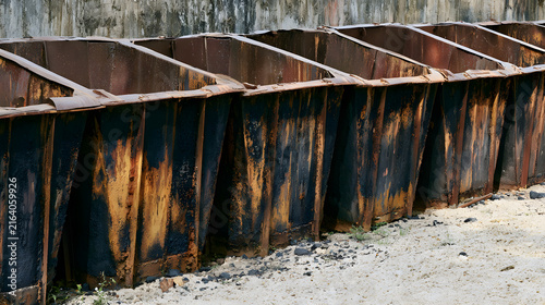 Rusty Steel Barrier Texture