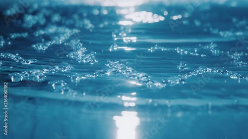 Abstract Water Surface Ripple with Sunlight Reflection Cinematic Texture