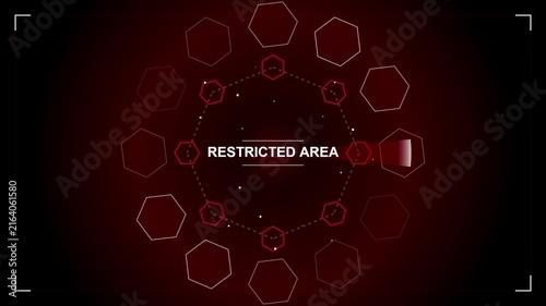 Restricted Area Digital Security HUD Interface