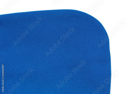 Canvastavla isolated bright blue fabric mat with rounded corner