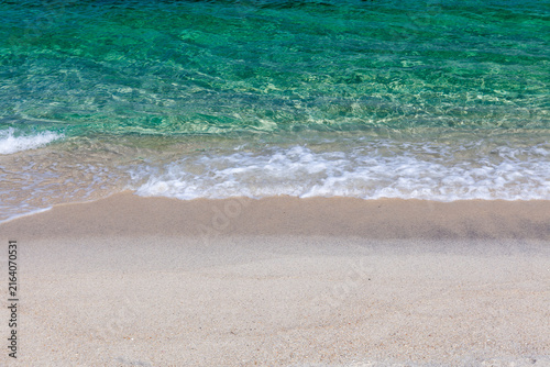 Photography Emerald sea and sandy shore