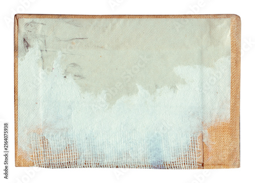 Vintage background of old ancient torn paper texture isolated
