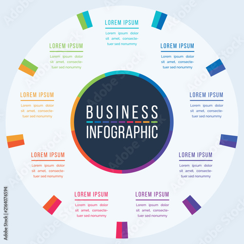 Infographic 9 Options Business Template