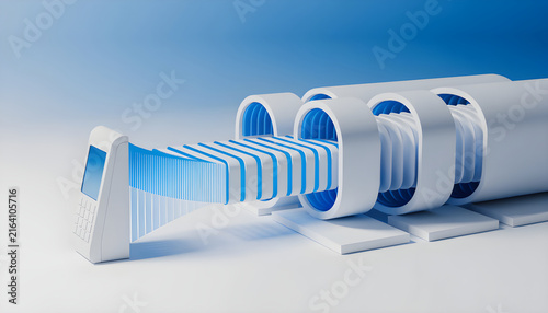 Abstract 3D Data Processing Pipeline and Payment Terminal System