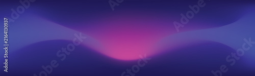 Abstract dark blue background with glowing magenta pink wave light trail. Futuristic vibrant neon fluid gradient wave layout for technology digital network security presentation and banner