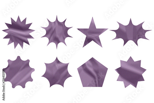 Abstract background of crumpled purple fabric texture