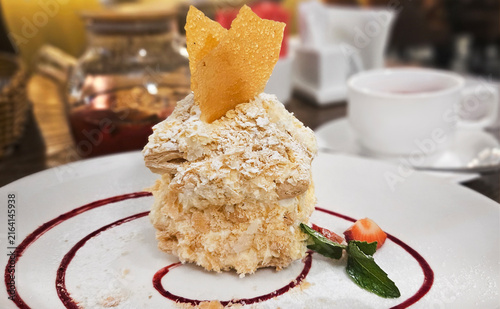 Russian napoleon cake