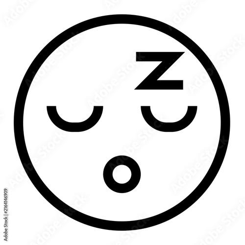 Sleeping face emoji icon