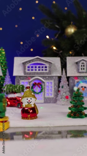 An unusual Santa Claus quickly drops into Christmas town