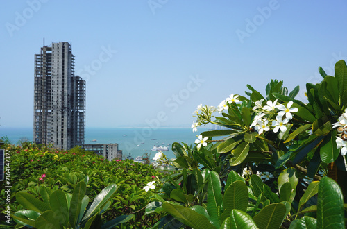 Cuadro en lienzo This photograph captures a clear blue landscape of Pattaya Bay