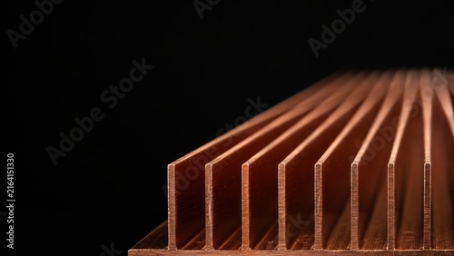 Extreme Macro Through Precision Copper Heat Sink Cooling Fins